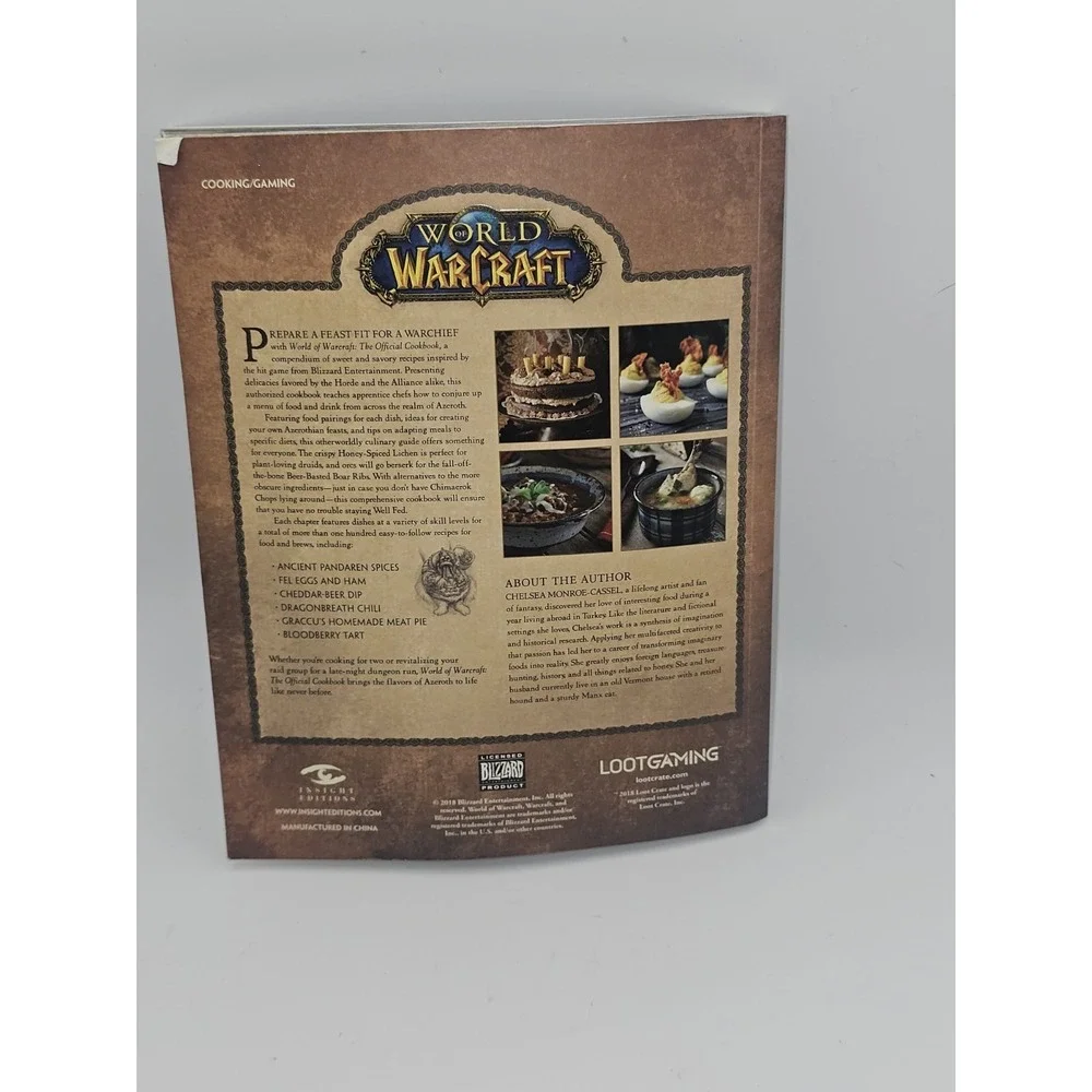 World‎ Of Warcraft The Official Cookbook Lootcrate Edition 2018